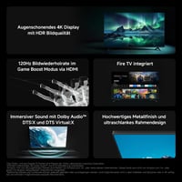 Inteligentný televízor Xiaomi TV F 50, 50 palcov (127 cm), 4K UHD, Fire OS8, HDR10, MEMC, 120Hz Game Boost, trojitý tuner DVB-C/S/T/T2, hlasové ovládanie Alexa, Apple AirPlay 2