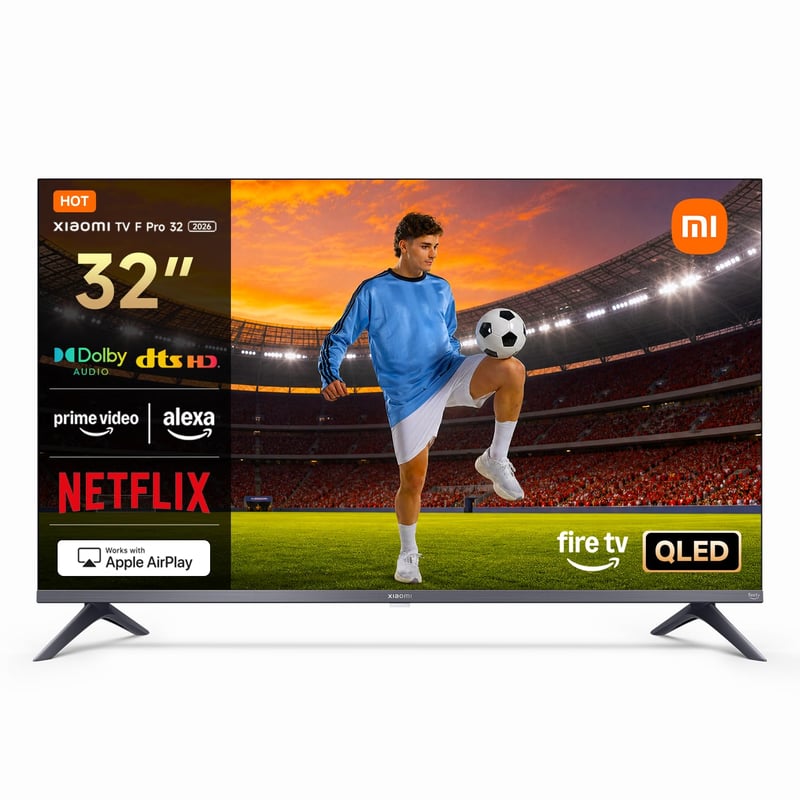 Smart televízor Xiaomi TV F Pro 32 QLED, 32 palcov, Fire OS7, trojitý tuner DVB-C/S/S2/T/T2, Dolby Audio, DTS Virtual:X, hlasové ovládanie Alexa, Apple AirPlay