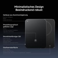 Xiaomi ultra tenká magnetická powerbanka 5000 mAh 15W MagSafe kompatibilná prenosná nabíjačka pre iPhone, grafitovo čierna 8