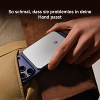 Xiaomi ultra tenká magnetická powerbanka 5000 mAh 15W MagSafe kompatibilná prenosná nabíjačka pre iPhone, grafitovo čierna 4