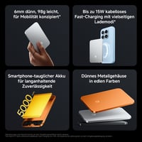 Xiaomi ultra tenká magnetická powerbanka 5000 mAh 15W MagSafe kompatibilná prenosná nabíjačka pre iPhone, grafitovo čierna 2