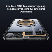 Xiaomi ultra tenká magnetická powerbanka 5000 mAh 15W MagSafe kompatibilná prenosná nabíjačka pre iPhone, grafitovo čierna 9