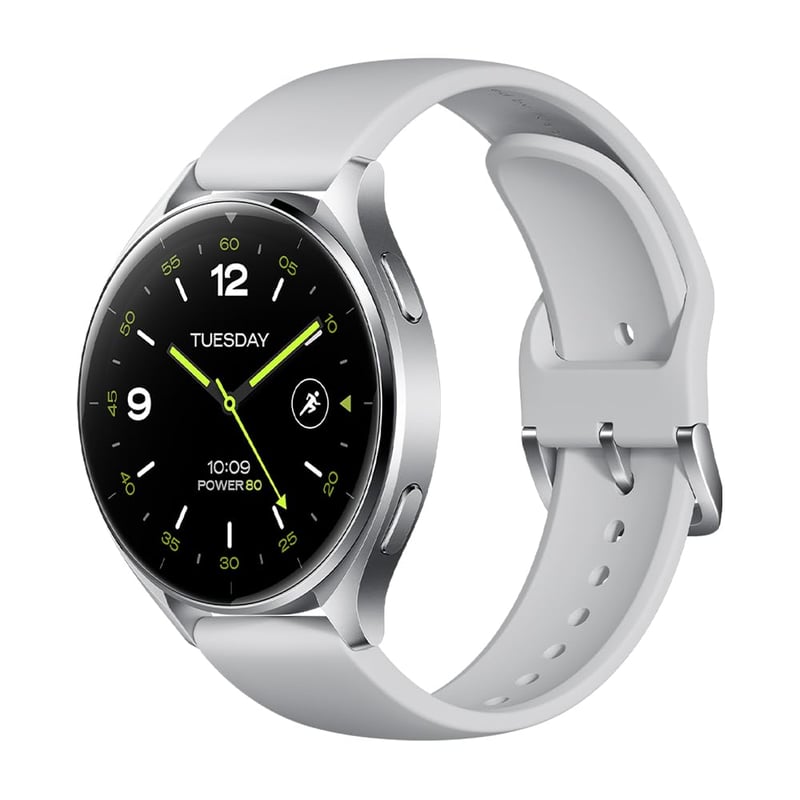 Inteligentné hodinky Xiaomi Watch 2 – 1,43" AMOLED displej, Wear OS, GPS, vodotesnosť 5ATM, meranie spánku a tepu, strieborné