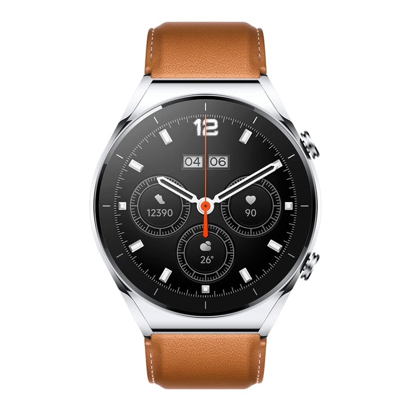 Inteligentné hodinky Xiaomi Watch S1 – strieborné/hnedé, 1,43" AMOLED HD, GPS, NFC, 5ATM, meranie SpO2 a tepovej frekvencie, 117 športových režimov, výdrž batérie až 12 dní