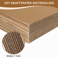 xiaoxianxian Valoviti karton za rukotvorine, 20 komada, A4 debeli kraft kartonski papir za scrapbooking, dekoraciju i DIY izradu 3