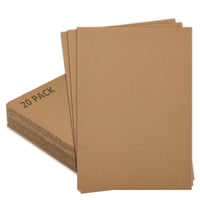 xiaoxianxian Valoviti karton za rukotvorine, 20 komada, A4 debeli kraft kartonski papir za scrapbooking, dekoraciju i DIY izradu 1