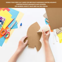 xiaoxianxian Valoviti karton za rukotvorine, 20 komada, A4 debeli kraft kartonski papir za scrapbooking, dekoraciju i DIY izradu 5