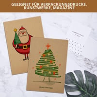 xiaoxianxian Valoviti karton za rukotvorine, 20 komada, A4 debeli kraft kartonski papir za scrapbooking, dekoraciju i DIY izradu 4