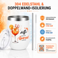 Cană cadou Aperol XIAZHDZ 360 ml – Cană termos din oțel inoxidabil cu capac 8
