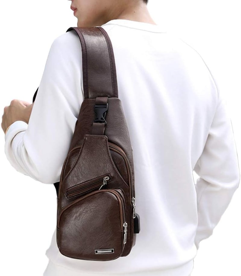 Xieben bőr válltáska férfiaknak és nőknek crossbody táska