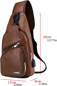 Xieben bőr válltáska férfiaknak és nőknek crossbody táska 8