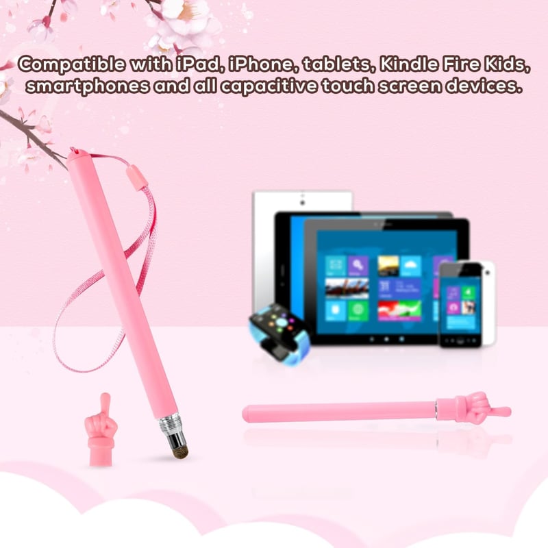 XIHIRCD 3az1-ben érintőceruza stylus iPad iPhone tablet készülékhez rózsaszín