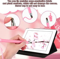 XIHIRCD 3az1-ben érintőceruza stylus iPad iPhone tablet készülékhez rózsaszín 4