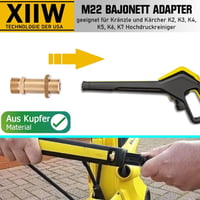XIIW 30m Csatornatakarítás Tömlő 240 Bar M22 Adapter Kränzle Kärcher K2-K7 Nyomásmosóhoz 3