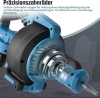 XIIW Elektromos Csőtisztító Gép 610 rpm Makita 18V Akkumulátorral Kompatibilis 7,6m Spirál 16-85mm Csövekhez Duguláselhárító 6