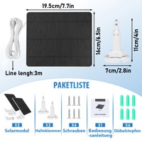 Panou solar de încărcare XIIW pentru camerele de securitate Arlo Pro 3, Pro 4, Pro 5S, Ultra, Ultra 2, Pro 3 Floodlight, design rezistent la apă pentru exterior 6