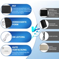 Panou solar de încărcare XIIW pentru camerele de securitate Arlo Pro 3, Pro 4, Pro 5S, Ultra, Ultra 2, Pro 3 Floodlight, design rezistent la apă pentru exterior 3