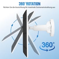 Panou solar de încărcare XIIW pentru camerele de securitate Arlo Pro 3, Pro 4, Pro 5S, Ultra, Ultra 2, Pro 3 Floodlight, design rezistent la apă pentru exterior 5