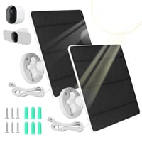 Panou solar de încărcare XIIW pentru camerele de securitate Arlo Pro 3, Pro 4, Pro 5S, Ultra, Ultra 2, Pro 3 Floodlight, design rezistent la apă pentru exterior 1