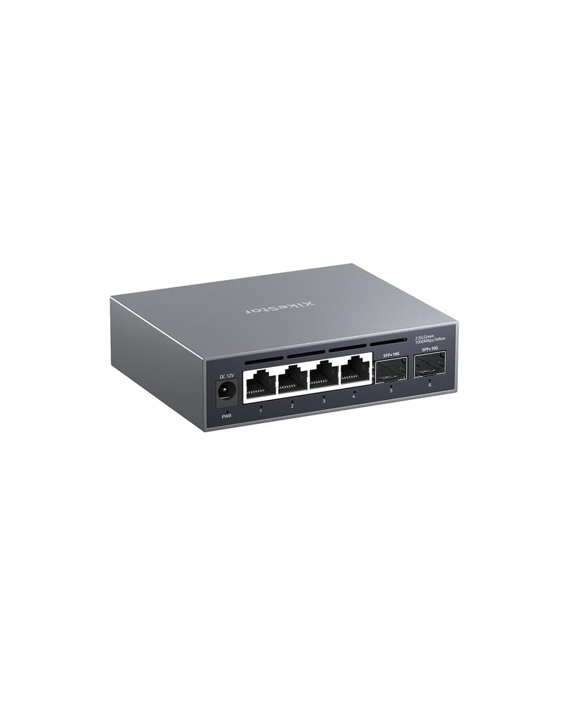 XikeStor 2,5G Web Managed Switch, 4x RJ45, 10G SFP+ s hliníkovým chladením