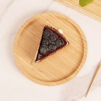 XIMISISE Okrugli bambusov poslužavnik 20x20x2 cm, tanjur za posluživanje, drvena daska za nareske, dekorativni stolni pladanj za kuhinju i dnevni boravak 6