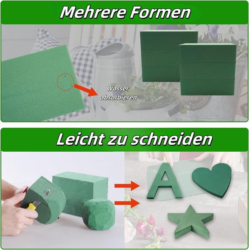 Ximoryn 3 darabos virághabszivacs szett 22x10x7cm virágdekorációhoz
