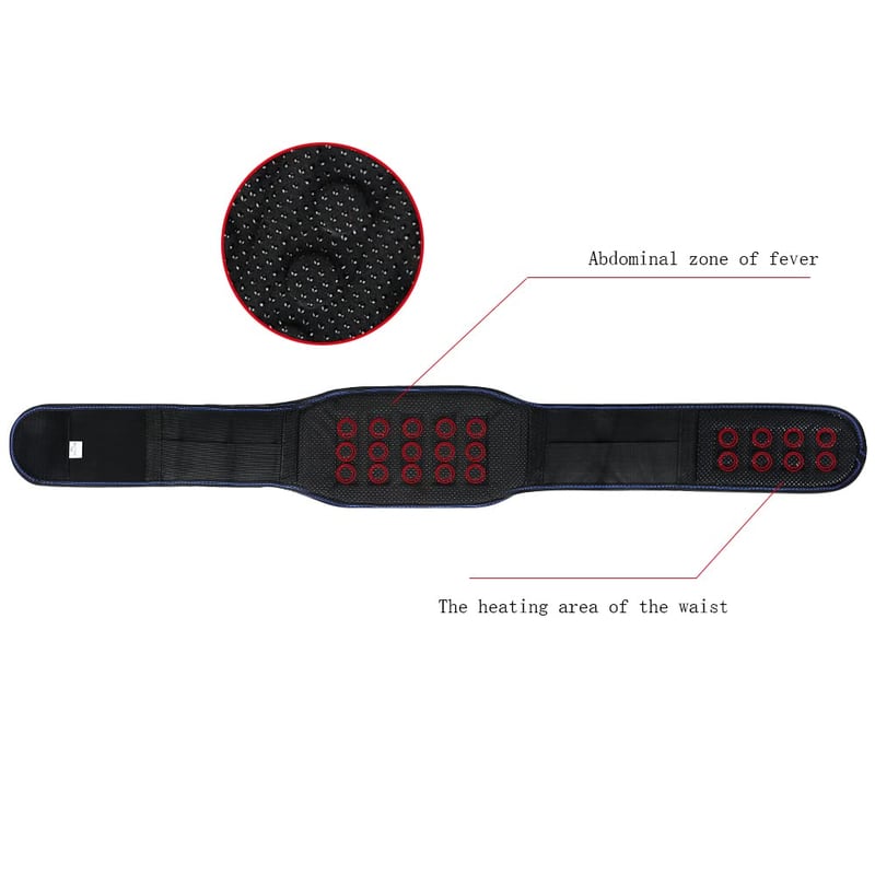 Centură magnetică de susținere și încălzire lombară XINCHI, unisex, pentru protecția rinichilor, ideală pentru iarnă