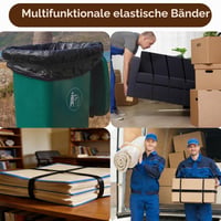 Set 20 benzi elastice Xingrun, Negru, 30x1,5 cm, Benzi elastice groase și foarte rezistente pentru birou, acasă, școală și pentru saci de gunoi 7