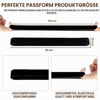 Set 20 benzi elastice Xingrun, Negru, 30x1,5 cm, Benzi elastice groase și foarte rezistente pentru birou, acasă, școală și pentru saci de gunoi 2