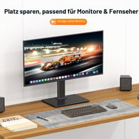 Stojan na TV a monitor XINLEI pre obrazovky s uhlopriečkou 17-43 palcov, otočný stolový držiak, nastaviteľná výška 665-977 mm, nosnosť 45 kg, max. VESA 200x200, bez nutnosti vŕtania 8