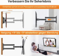 XINLEI MA1330 TV fali konzol 13-32", max VESA 100x100 mm 3