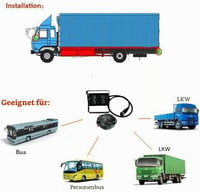 Cameră video pentru marșarier xinyida 12V-24V, 18 LED-uri IR, vedere nocturnă, impermeabilă, cameră spate cu cablu 4Pin de 15m, pentru autocamion, autobuz, remorcă 8