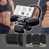 Rotiță pentru abdomen XINYUDAILY cu revenire automată și roți duble - negru 7