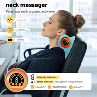 XINYUDAILY Nyakmasszírozó Hőfunkcióval, Vezeték Nélküli Masszázspárna Nyakra és Vállra 2