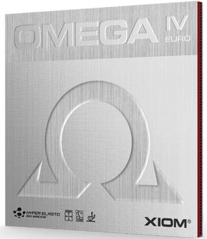 XIOM Omega IV Euro Asztalitenisz Borítás 2,0 mm Fekete - Középen Csíkban Repedt Felület, Egyébként Újszerű (állapot: lásd a 2. képet)