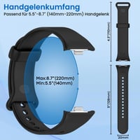 Xisair 3 ks silikónový remienok pre Xiaomi Smart Band 10 Pro / 9 Pro / 8 Pro, priedušný, mäkký a pohodlný náhradný športový náramok, Miband 8 Pro / 9 Pro / 10 Pro 6