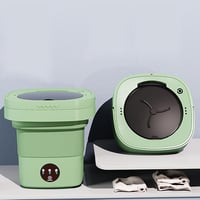 xixibuy Hordozható Mini Mosógép 20L Rózsaszín EU Csatlakozó 1
