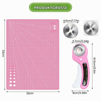 XIXUANAI rotacijski rezač 45 mm, komplet za rezanje tkanine za šivanje i prošivanje, set od 11 dijelova 2