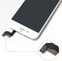 Xlhama výmena LCD displeja pre iPhone 6S, biely dotykový panel, Retina displej s rámom, súpravou náradia a lepidlom, kompatibilný predný panel 3