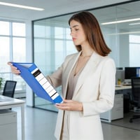 XLLGYL1 Set de 200 etichete autoadezive pentru cotor de biblioraft, 2 dimensiuni (36x190 mm și 54x190 mm), etichete albe pentru dosare A4, înguste și late 7