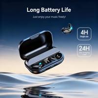Căști Bluetooth Xmenha Invisible Sleep, mini, fără fir, pentru dormit, cu anulare a zgomotului alb, pentru copii, albe 7