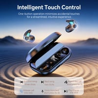 Căști Bluetooth Xmenha Invisible Sleep, mini, fără fir, pentru dormit, cu anulare a zgomotului alb, pentru copii, albe 5
