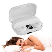 Căști Bluetooth Xmenha Invisible Sleep, mini, fără fir, pentru dormit, cu anulare a zgomotului alb, pentru copii, albe 1