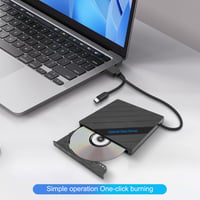 XMSJSIY Külső CD/DVD Meghajtó USB 3.0 Type-C Hordozható Írható Olvasó 8 az 1-ben 6