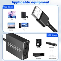 XMSJSIY USB–Optikai SPDIF Toslink és 3,5 mm jack audio adapter, 1,2 m 7