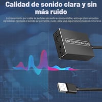 XMSJSIY USB–Optikai SPDIF Toslink és 3,5 mm jack audio adapter, 1,2 m 5