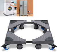 XMTECH Állítható Mosógép Alap 45-75cm, Görgős Hordozható Talp Mosógéphez Hűtőhöz Szárítógéphez 1
