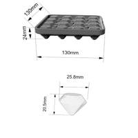 Formă pentru gheață Xniseng cu 16 compartimente în formă de diamant - Tavă din silicon pentru cuburi de gheață 3