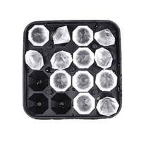 Formă pentru gheață Xniseng cu 16 compartimente în formă de diamant - Tavă din silicon pentru cuburi de gheață 1