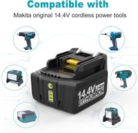 XNJTG 14,4V 5Ah BL1415 Makita akkumulátor csere BL1430 BL1440 4